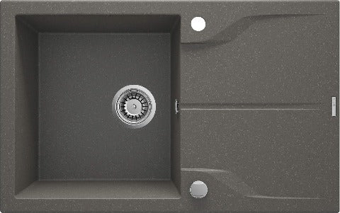 Andante Flush Granite sink 1-bowl with drainer - flush-mounted - Image 6