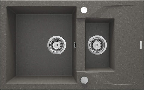 Andante Granite sink 1.5-bowl with drainer - Image 11