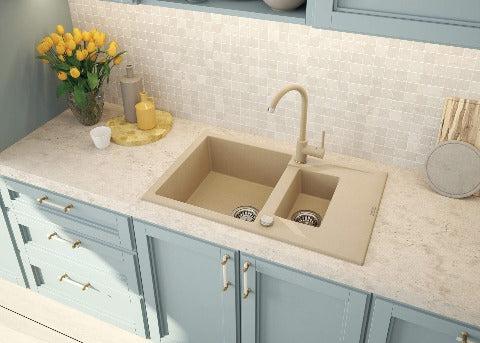 Andante Granite sink 1.5-bowl with drainer - Image 6