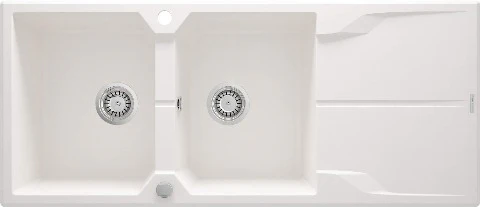 Andante Granite sink 2-bowl with drainer - Image 5