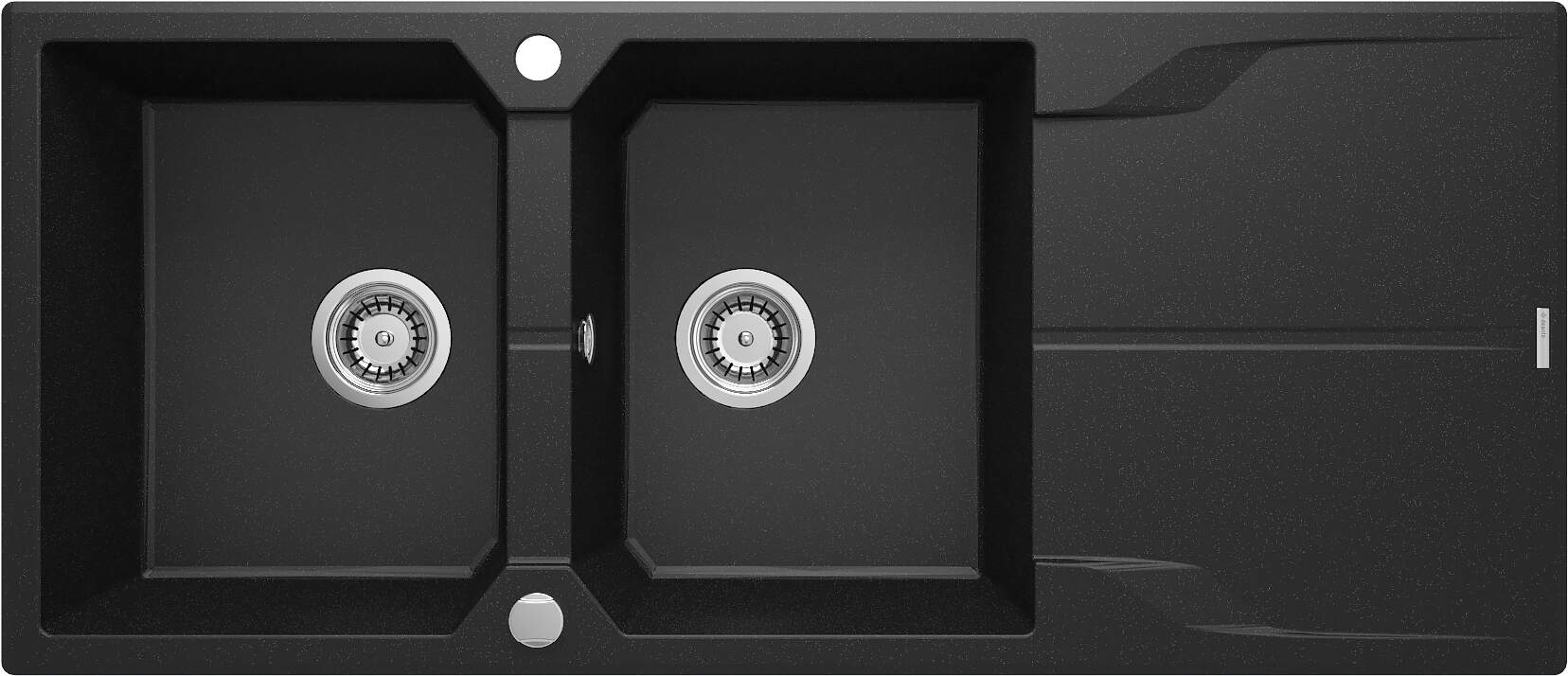 Andante Granite sink 2-bowl with drainer - Image 6