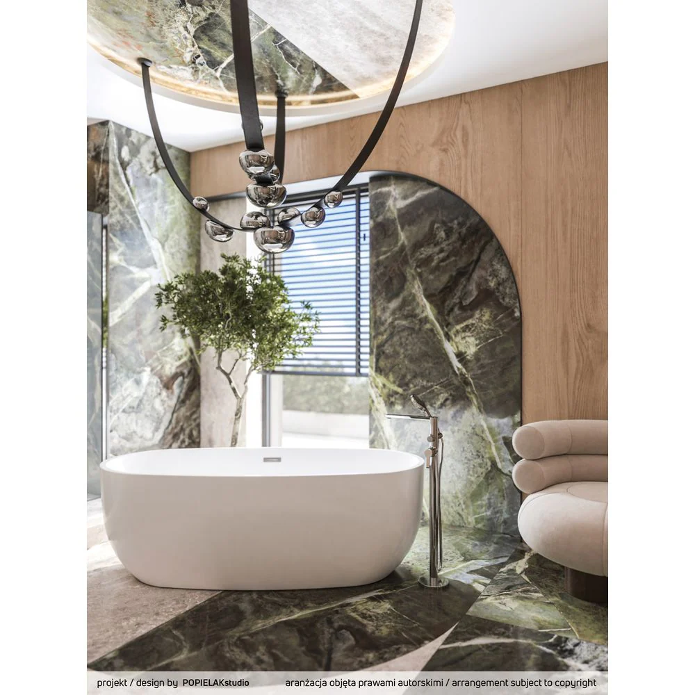 Arnika Bath mixer, freestanding, with shower set - Image 3
