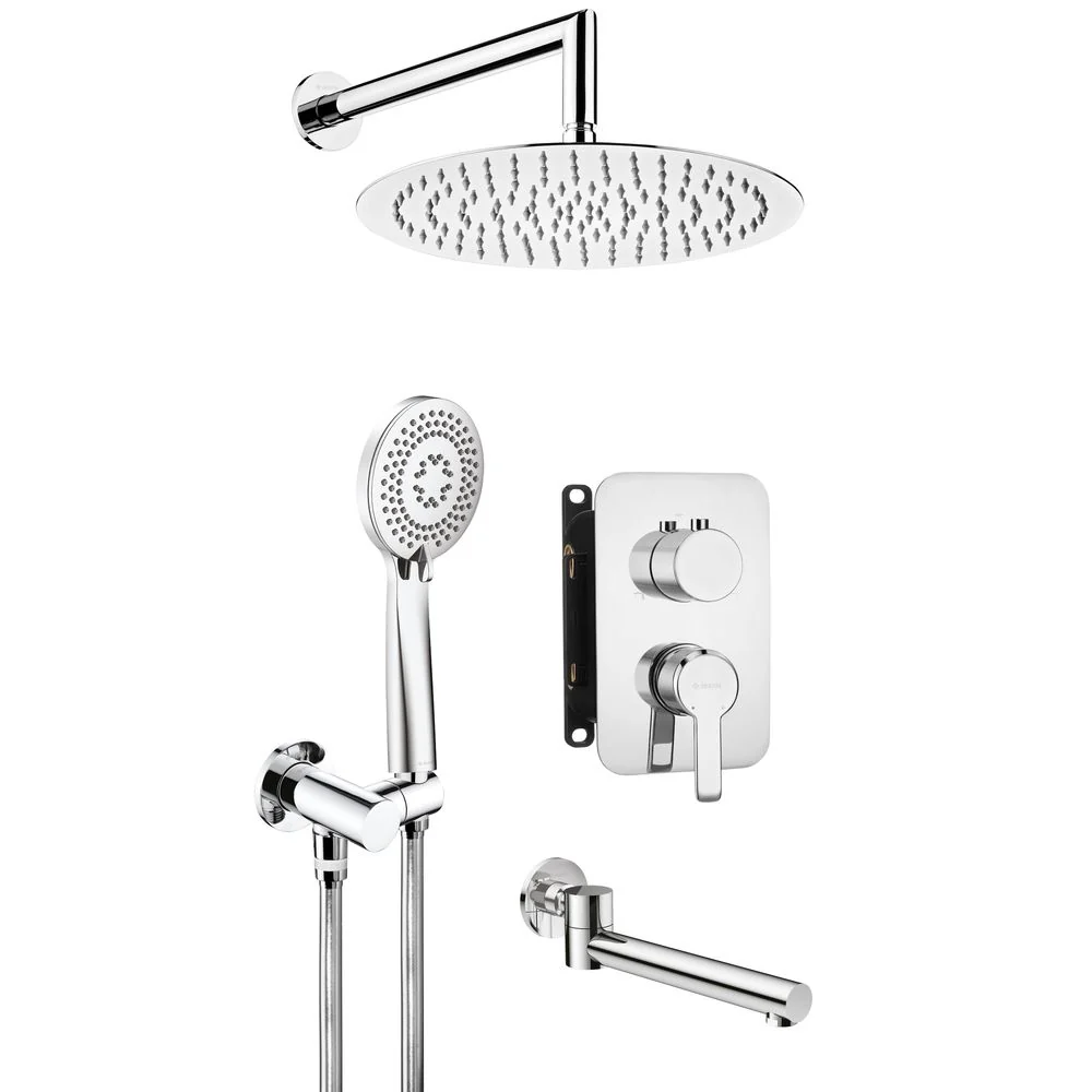 Arnika Concealed shower set, with bath spout