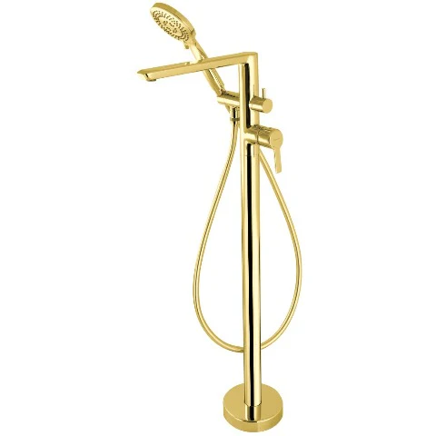 Arnika freestanding bath mixer with shower set - Image 2
