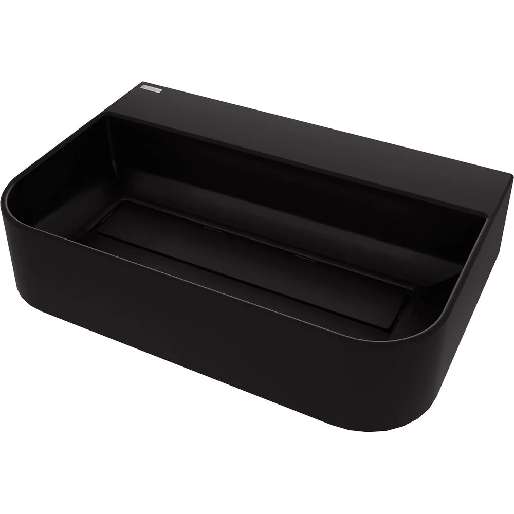Arnika Granite washbasin, countertop, with tap shelf - with cover plate - 605x405mm - Image 3