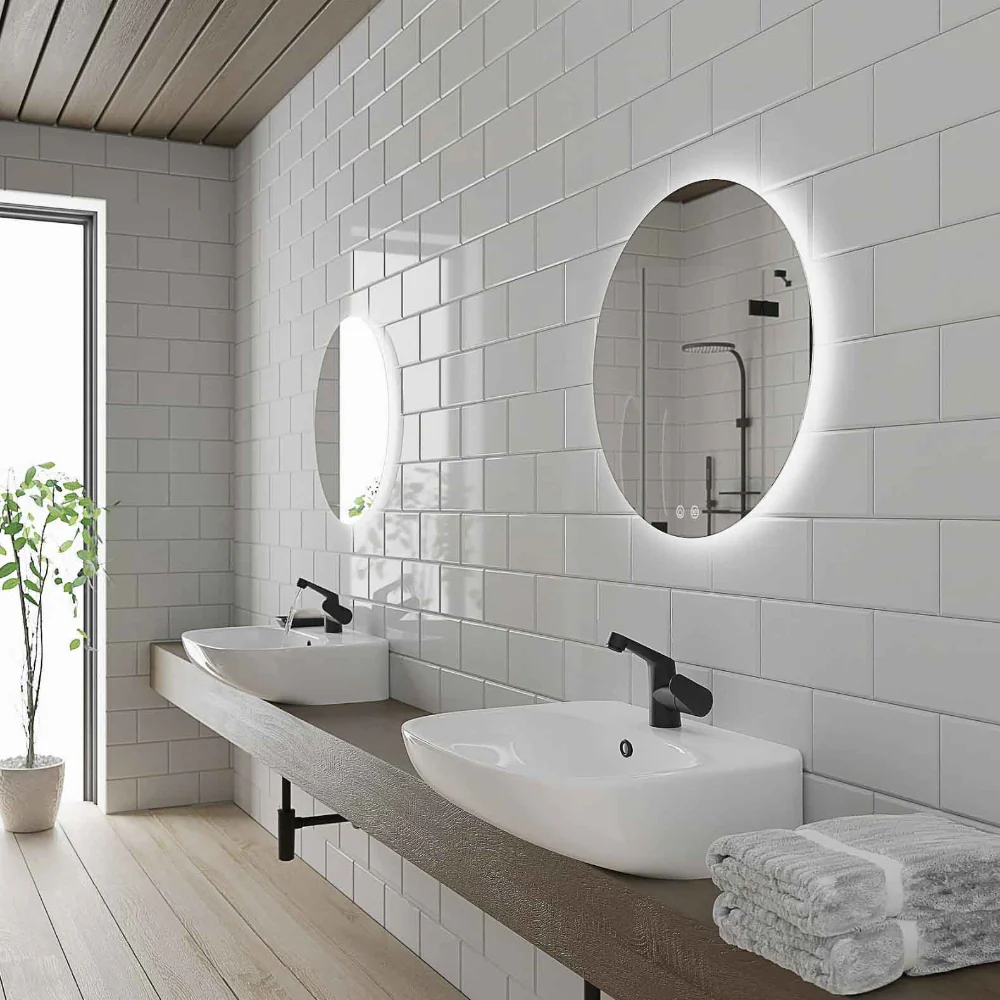 AURA Backlight Round LED Mirror - Image 3