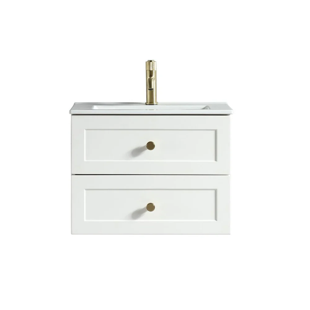 Bakewell Silk White Vanity Unit & Basin