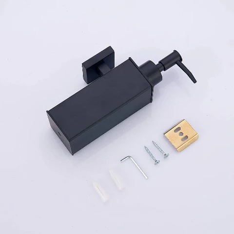 Black Hanging Liquid Soap Dispenser - Image 3