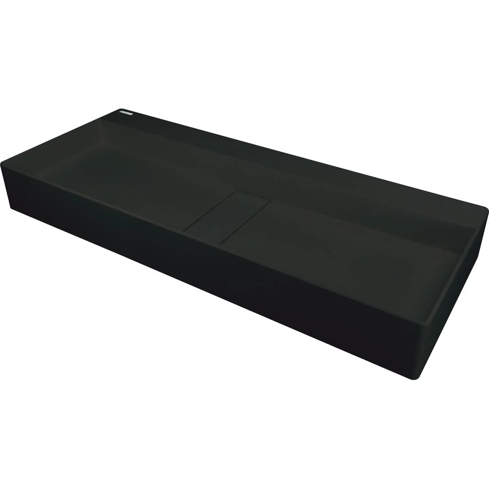Blur Granite washbasin, countertop - with cover plate - 800x400mm - Image 5