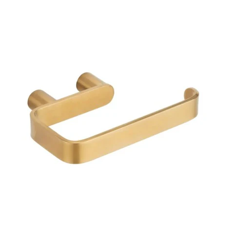 Brushed Gold Toilet Roll Holder by Bathroom Store Ireland