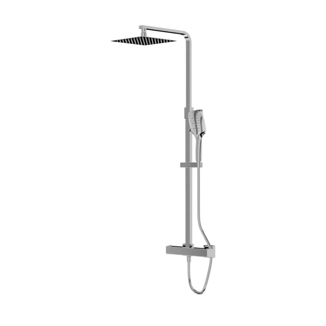 Cetus Exposed Thermostatic Shower Set with Rain Shower - Image 2