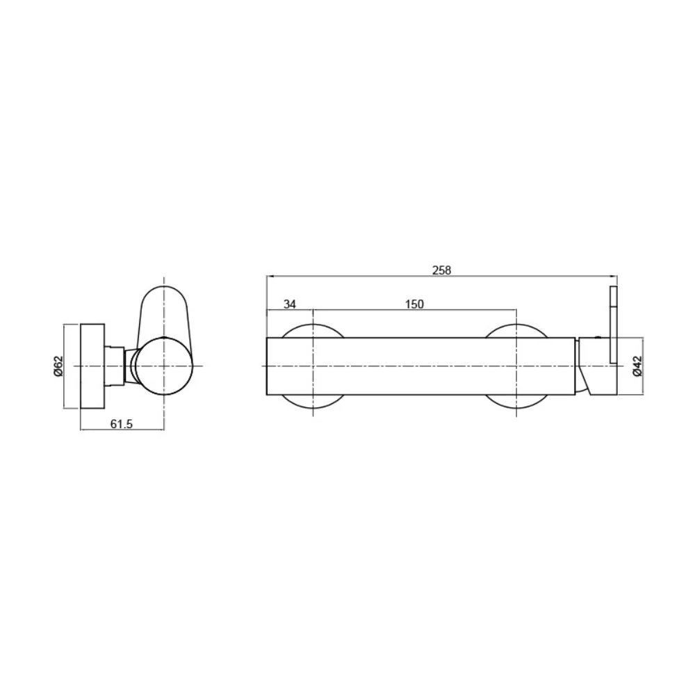 Cetus Matt Black Shower Faucet - Image 2