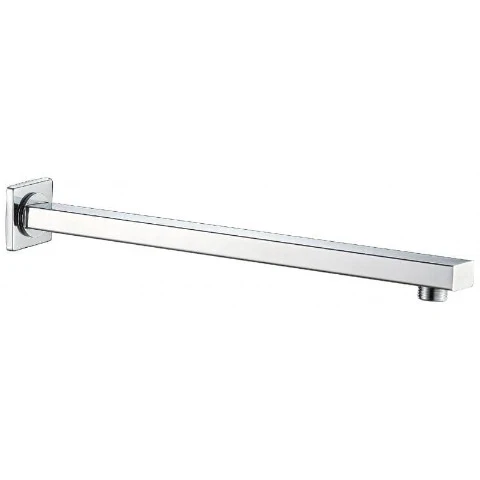 Chrome Rectangular Wall Shower Arm by Bathroom Store Ireland