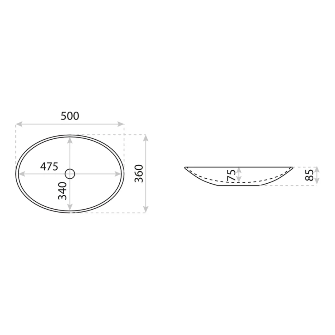 Cleo Countertop Basin White - Image 4