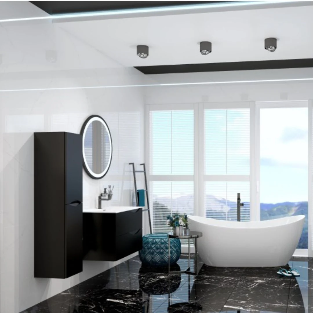 Archer Tall Unit Matt Black - Image 3