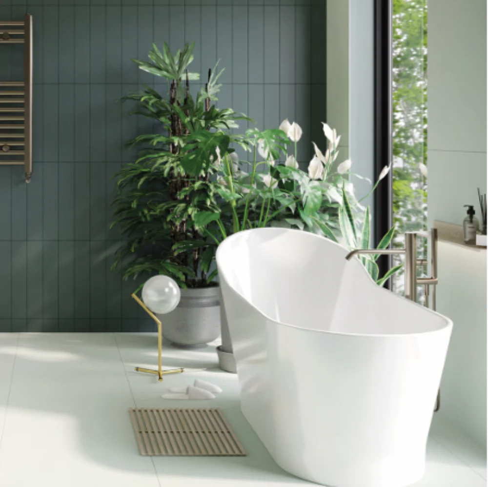 Cozy Syntheric Marble Freestanding Bath - Image 3