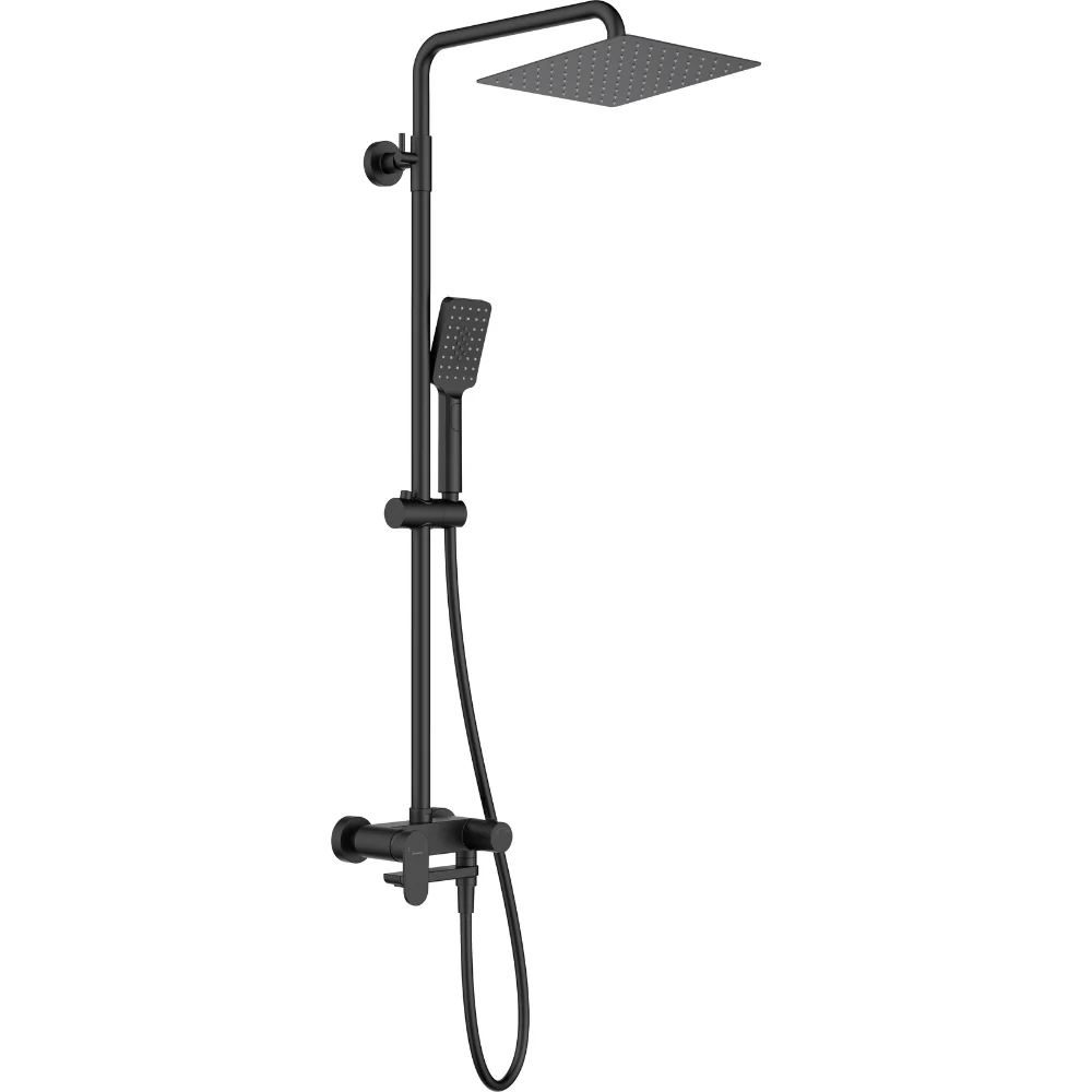 Deante Alpinia Shower Column with Bathtub Mixer & Spout