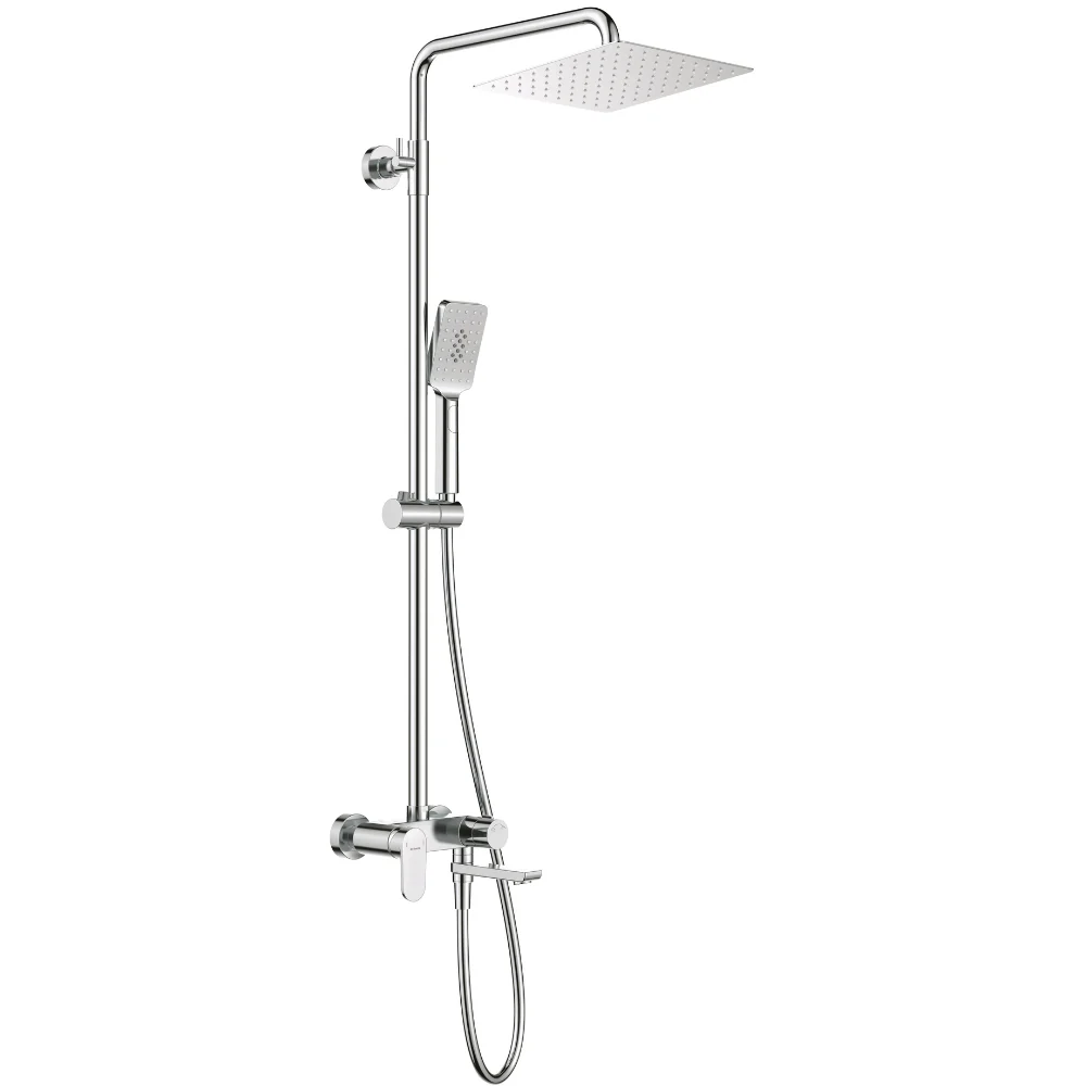 Deante Alpinia Shower Column with Bathtub Mixer & Spout - Image 2