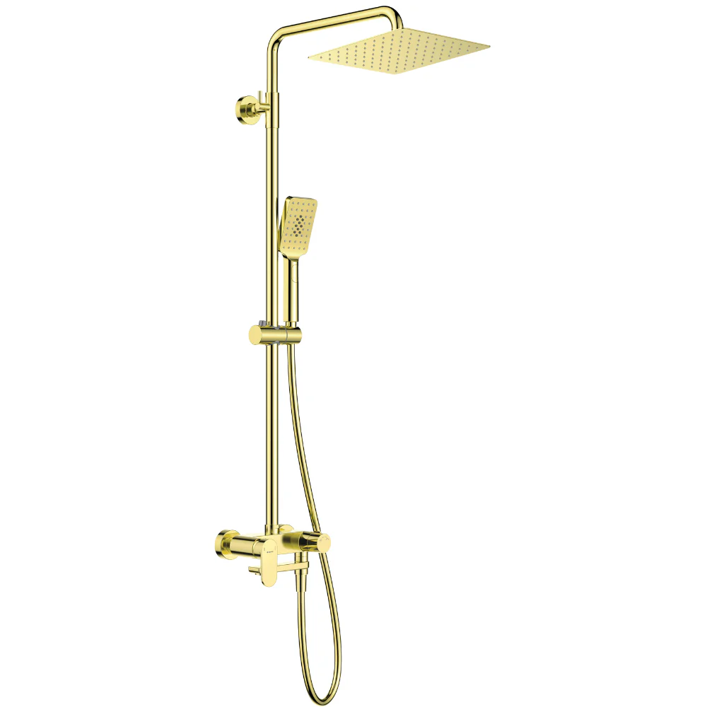 Deante Alpinia Shower Column with Bathtub Mixer & Spout - Image 3