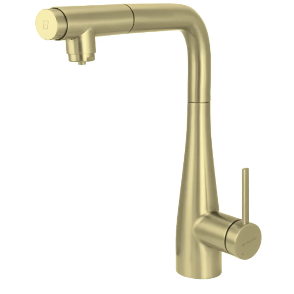 Deante Eridan Kitchen Tap with Water Filter & Pull-Out Spout