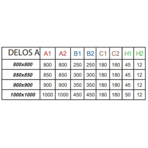 Delos Quadrant Shower Tray - Image 3