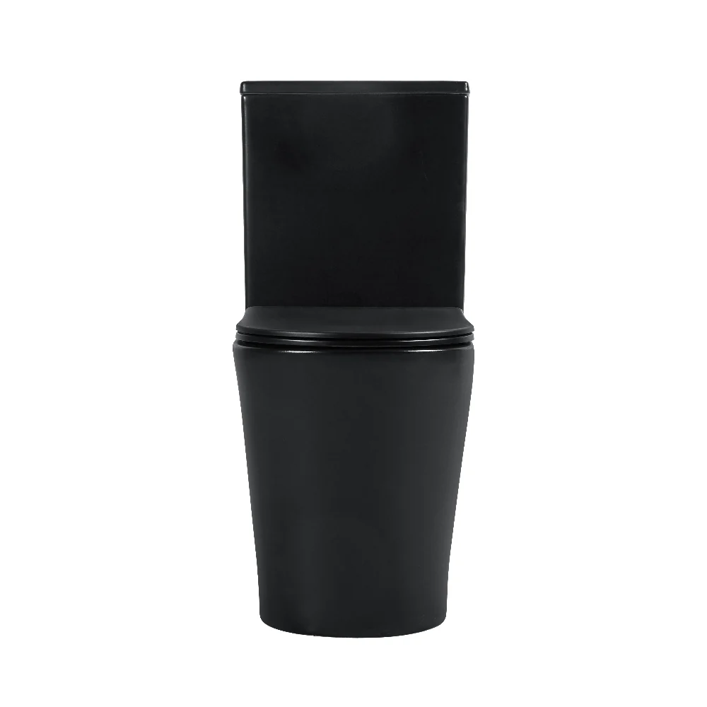 Elegance Matt Black Tornado Flush Floor Mounted Toilet - Image 3