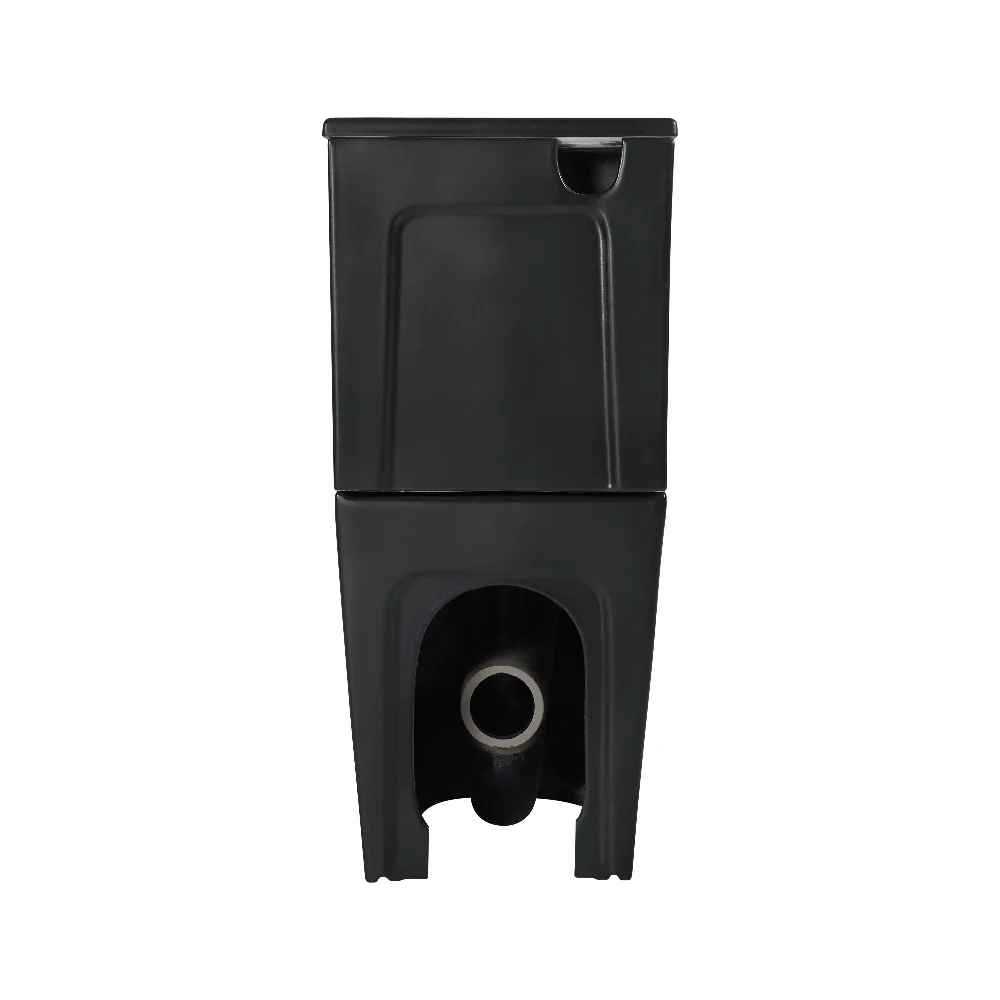 Elegance Matt Black Tornado Flush Floor Mounted Toilet - Image 7
