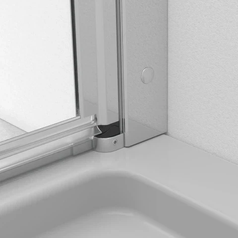 Eos DWJ I Hinged Chrome Shower Door - Image 5