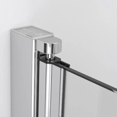 EOS KDD I Hinged Chrome Shower Enclosure - Image 2