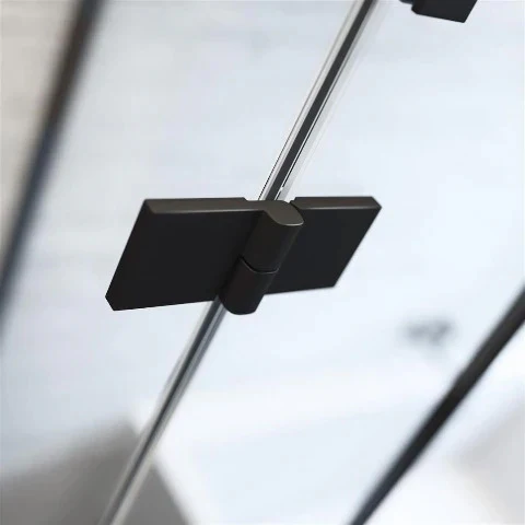 Essenza Pro Black PTJ Pentagon Shower Enclosure - Image 4
