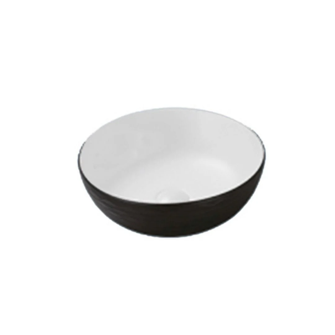 Fusion Countertop Basin - Black/White - Image 2