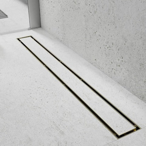 Brushed Gold Linear Shower Drain - Image 3