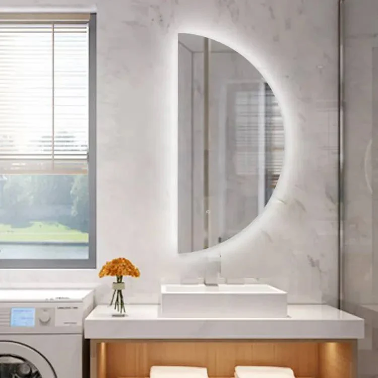 Half Circle 100cm LED Backlit Mirror - Image 2