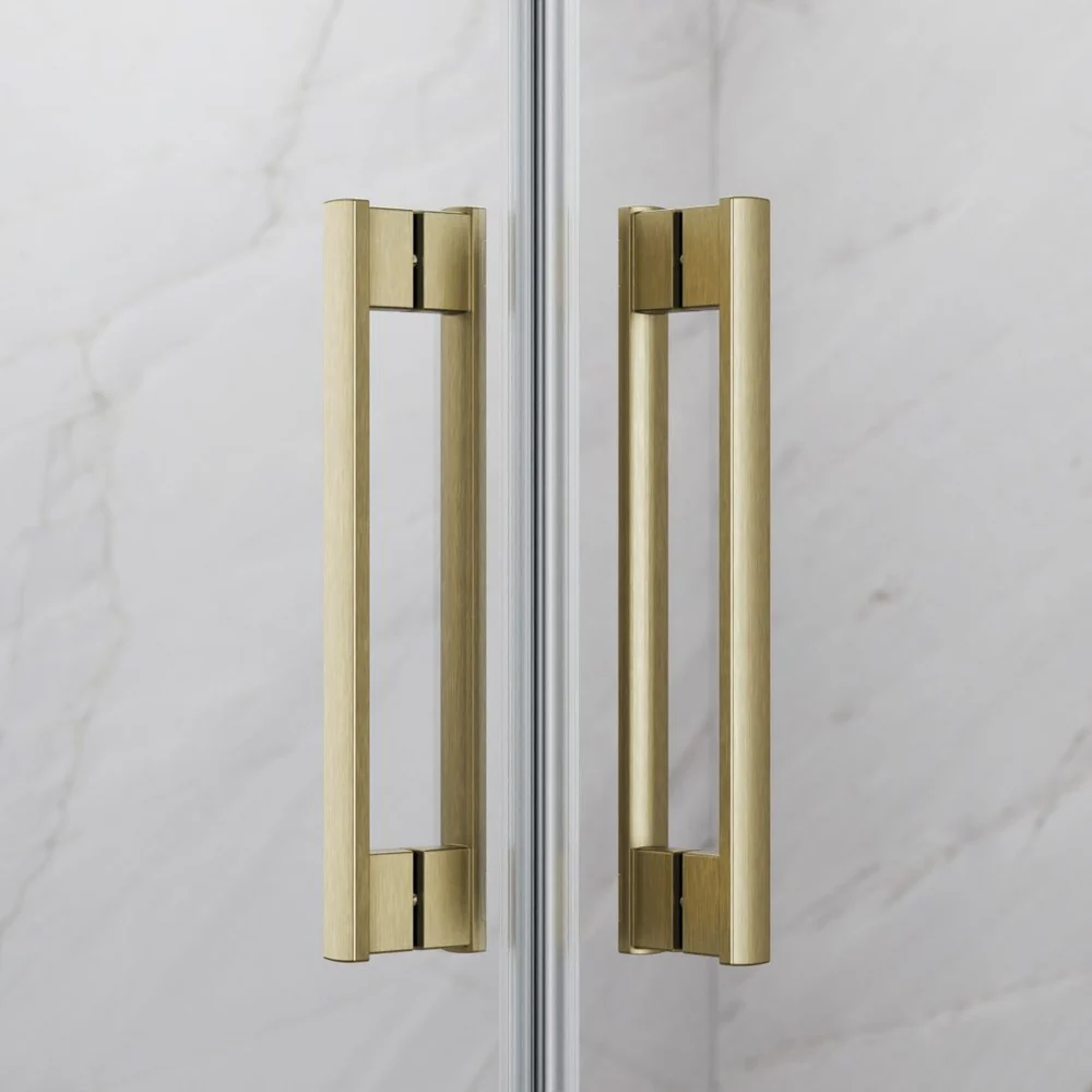 Radaway Idea 8 KDD Recess Shower Enclosure – Brushed Gold, 6mm Safety Glass - Image 3