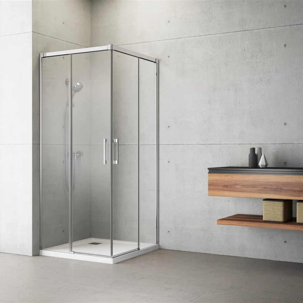 Radaway Idea 8 KDD Recess Shower Enclosure – Chrome, 6mm Glass