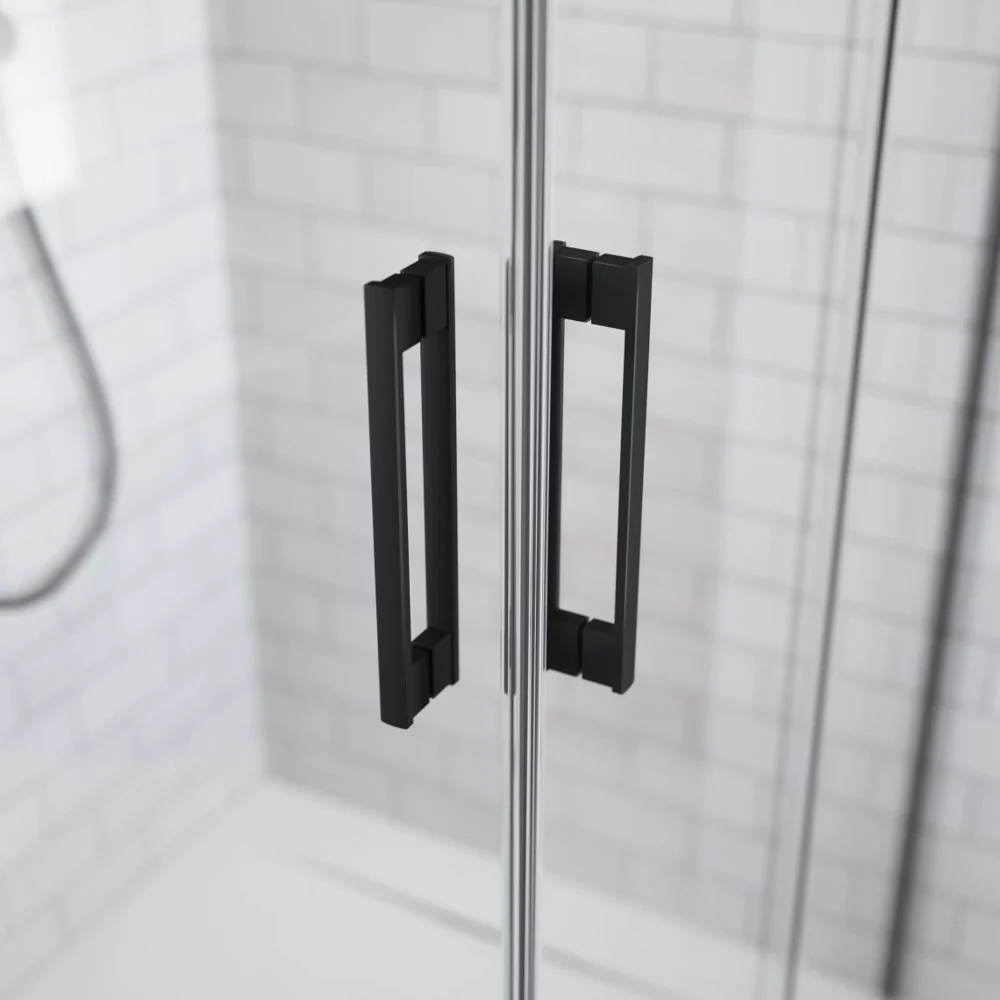 Radaway Idea 8 KDJ Recess Shower Enclosure – Black, 8mm Glass - Image 3
