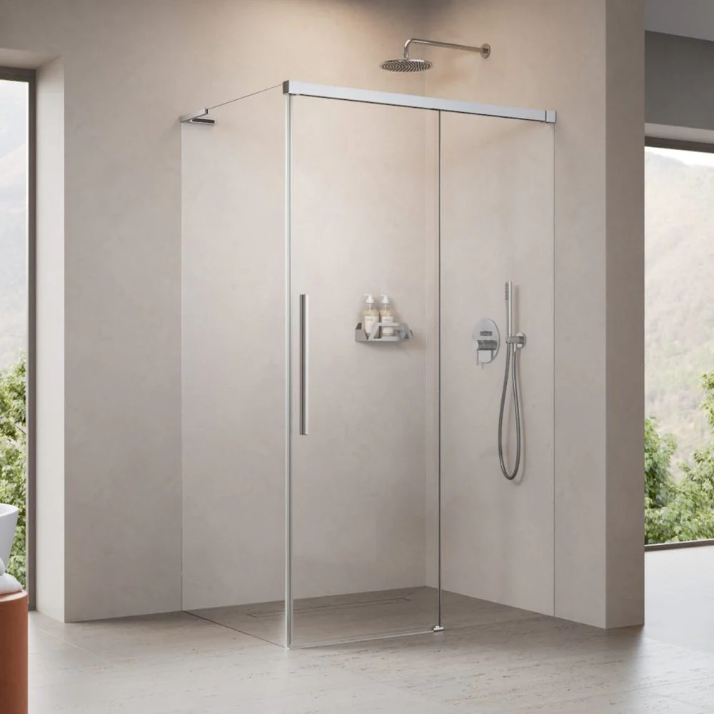 Radaway Idea 8 QL KDJ Shower Enclosure – 8mm Glass, Polished Chrome