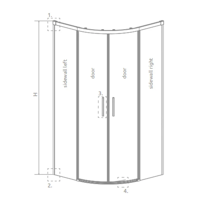 IDEA PDD Offset Quadrant Shower Enclosure - Image 6