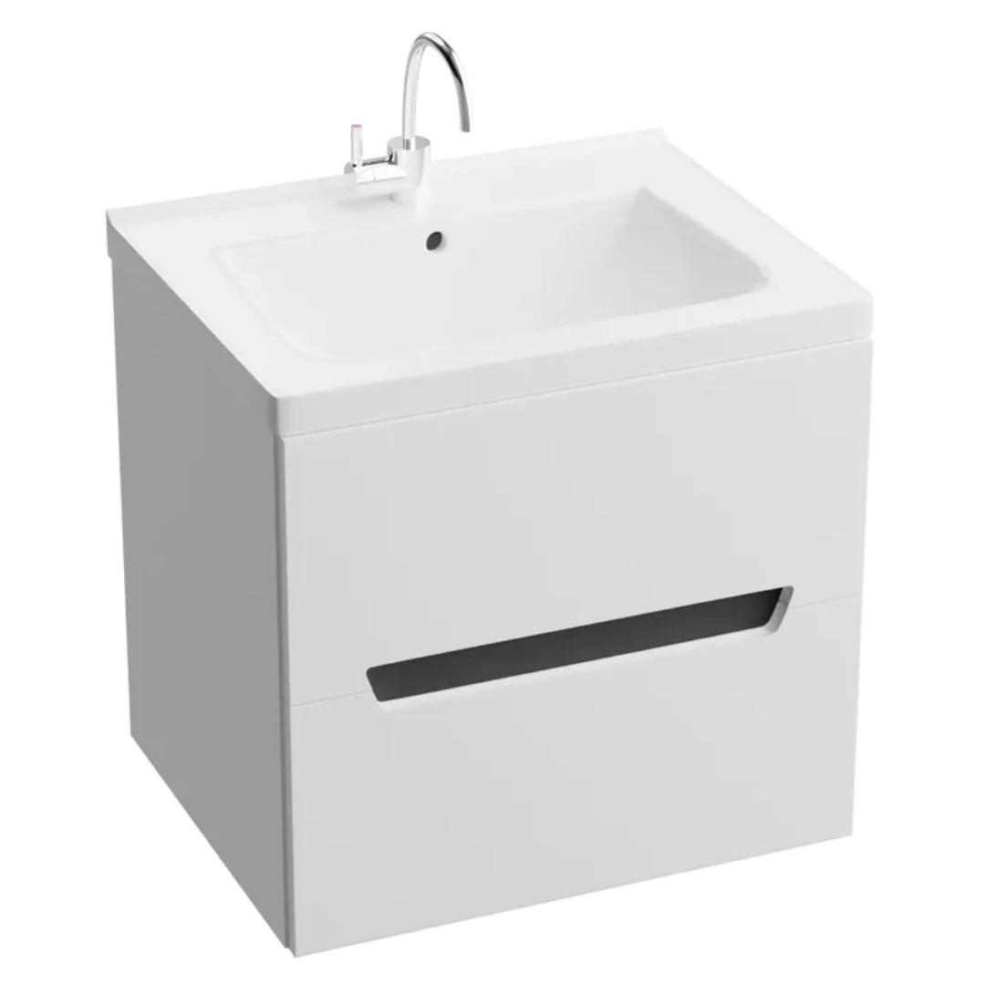 Knox White & Black Vanity Unit & Kansas Basin - Image 3