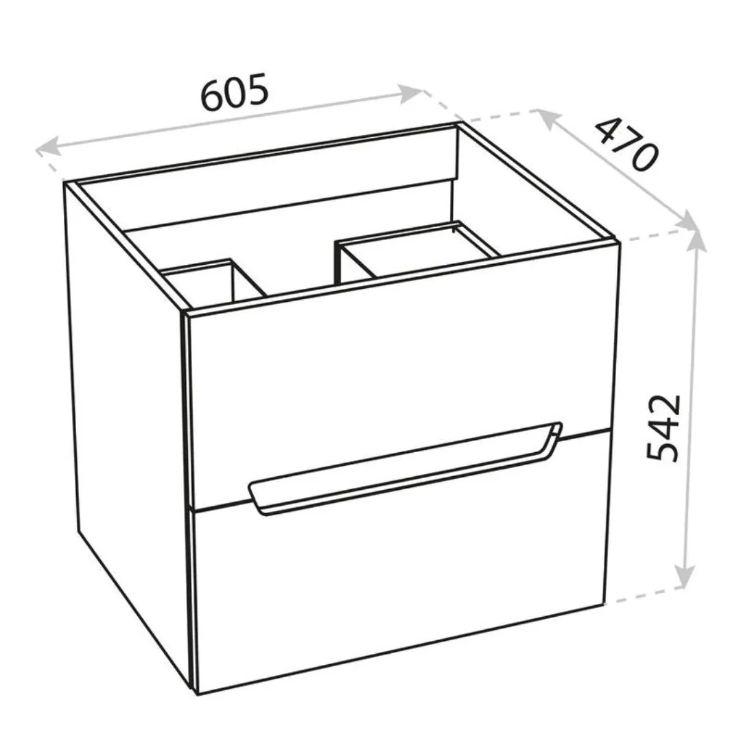 Knox White & Black Vanity Unit & Kansas Basin - Image 9