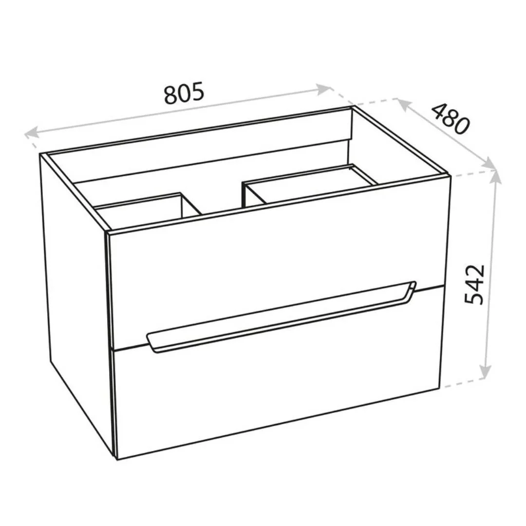 Knox White Vanity Unit & Kansas Basin - Image 9