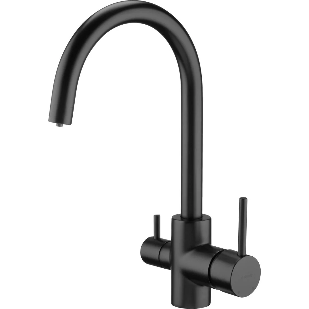 Kitchen tap with water filter connection