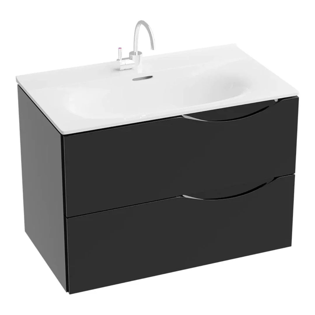 Archer Gloss Black Vanity Unit & Basin - Image 3
