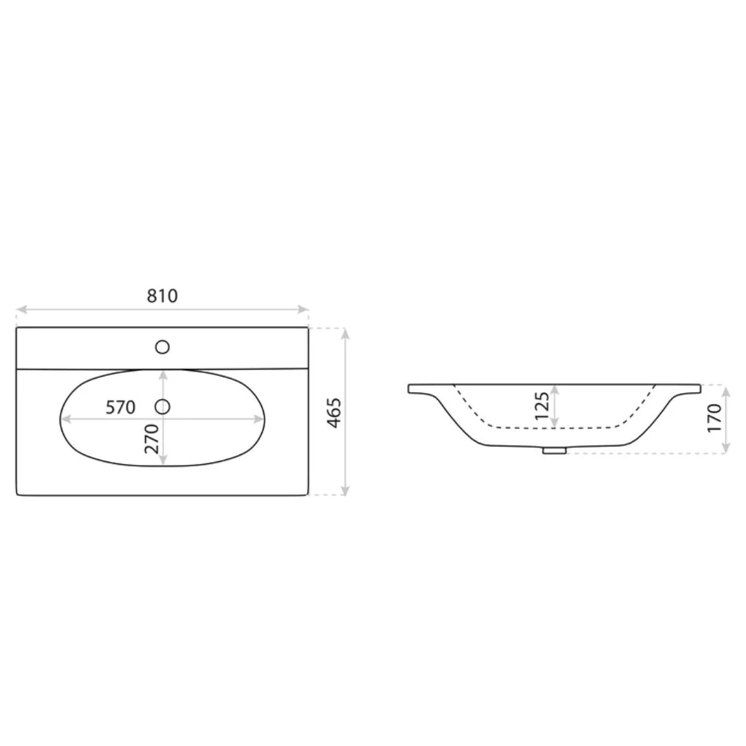 Archer Matt Black Vanity Unit & Basin - Image 11