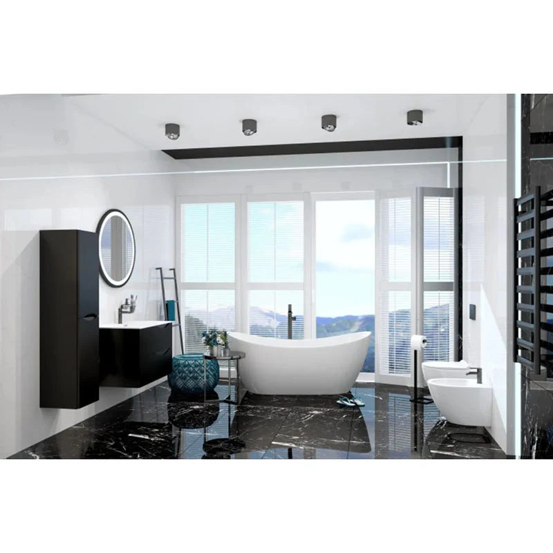 Archer Matt Black Vanity Unit & Basin - Image 2
