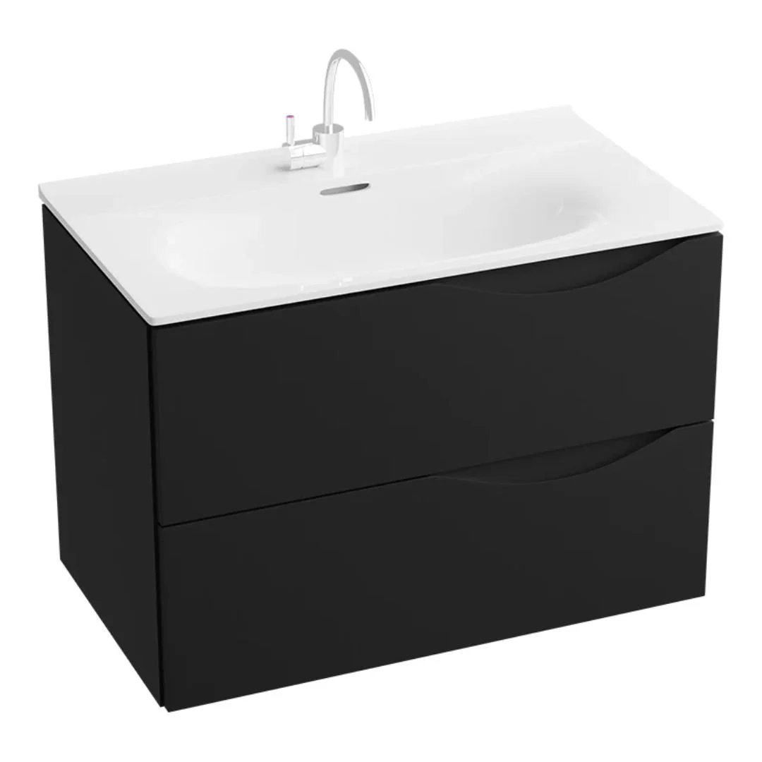 Archer Matt Black Vanity Unit & Basin - Image 3
