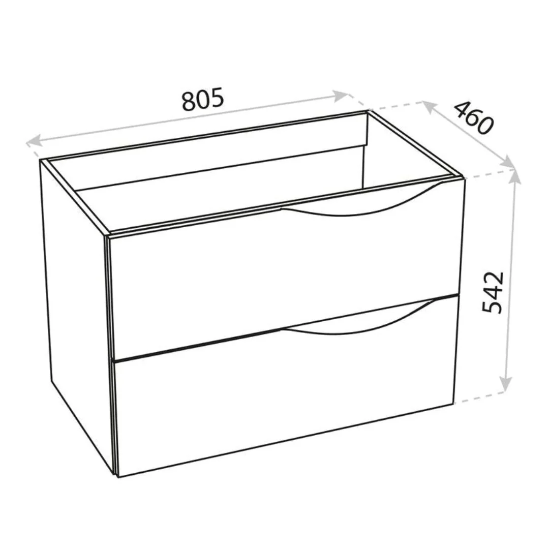 Archer Matt Black Vanity Unit & Basin - Image 7