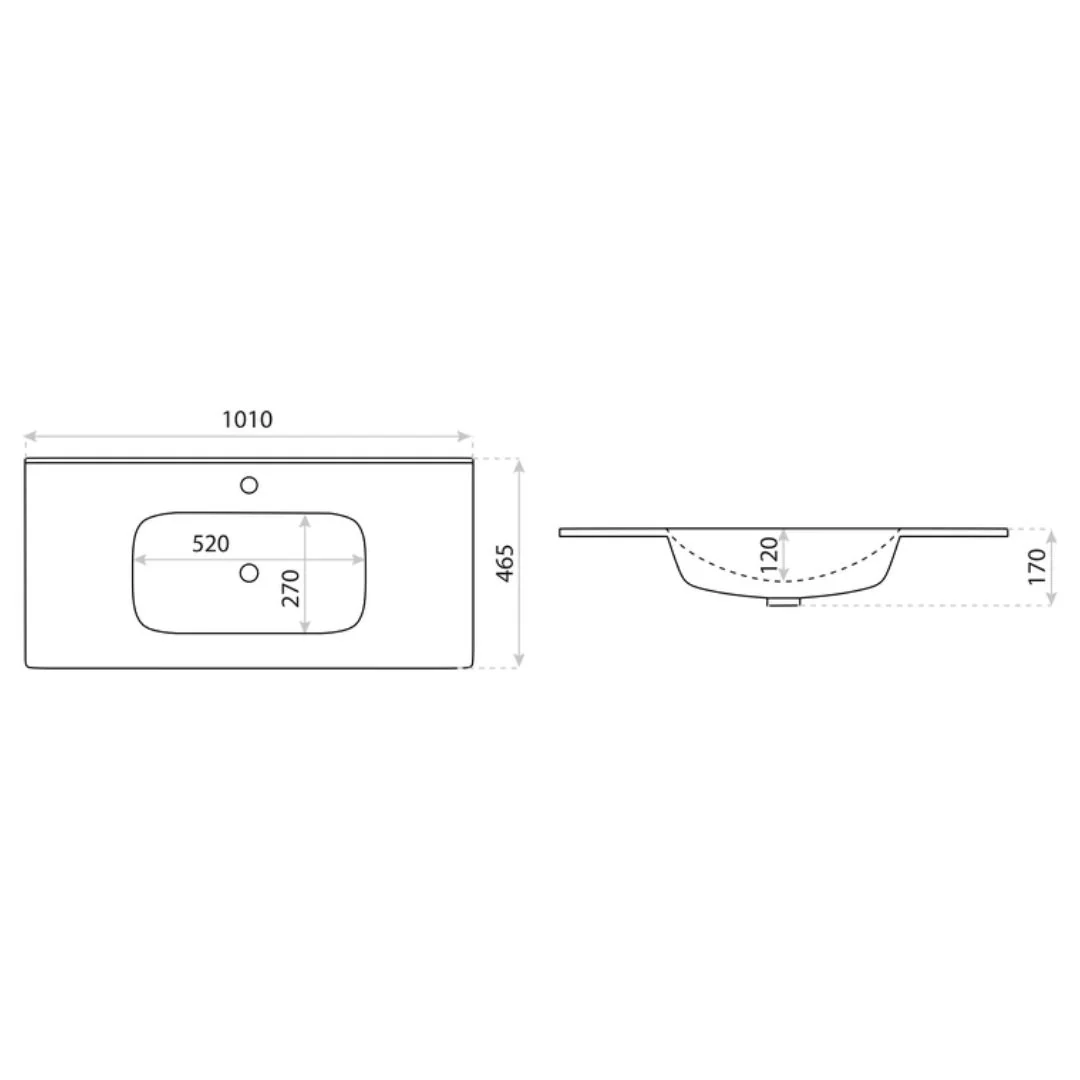 Archer White Vanity Unit & Basin - Image 16