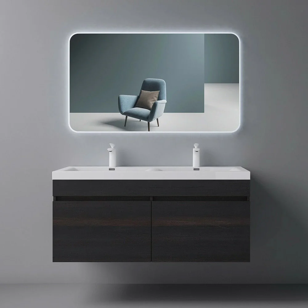 1200x800 Laura Rectangle LED Mirror Backlit