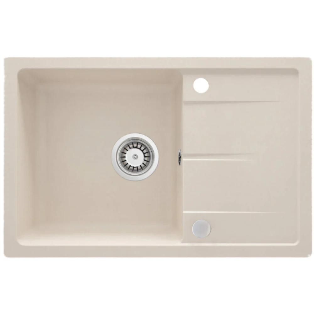 Deante Leda Granite Kitchen Sink – Reversible Inset, Single Bowl - Image 3